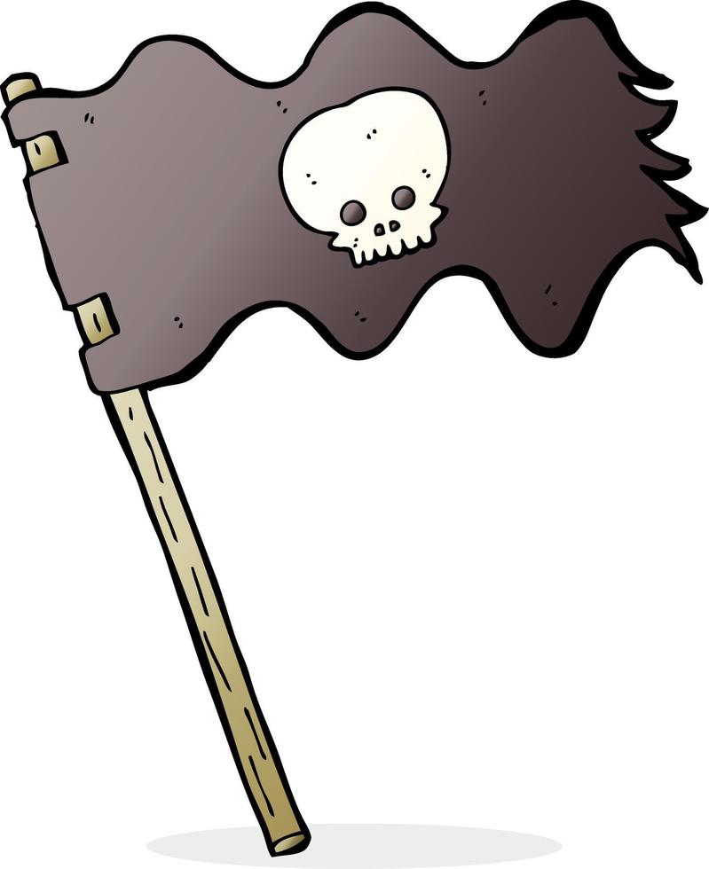 tekenfilm piraat vlag vector
