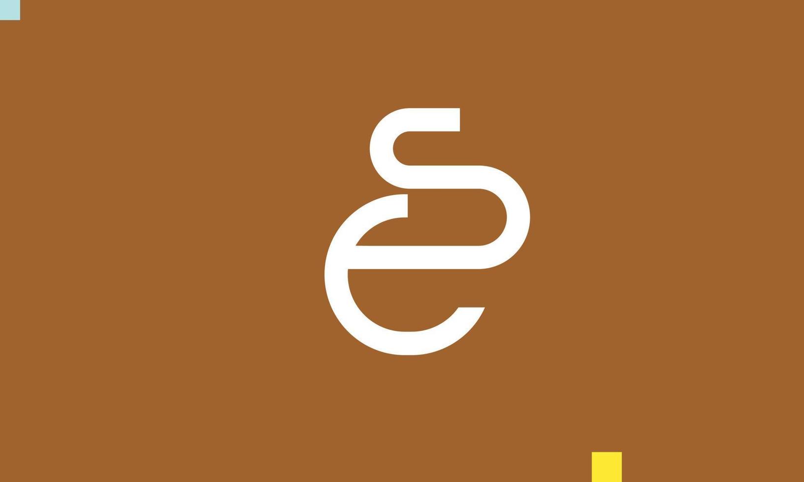 alfabet brieven initialen monogram logo cs vector