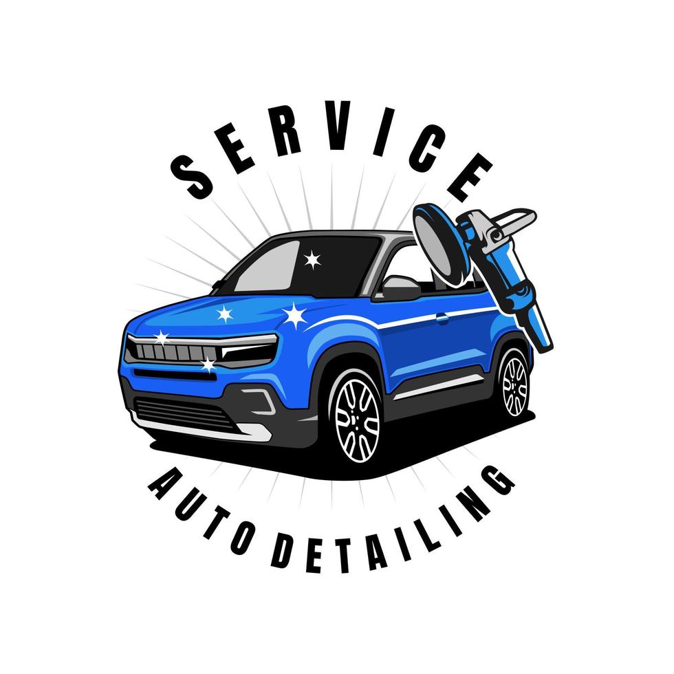 auto detaillering auto illustratie ontwerp vector