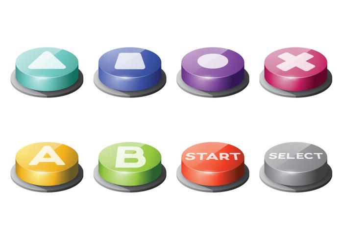 Gratis Arcade Button Vectoren