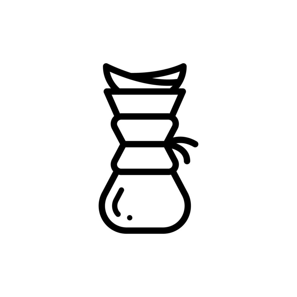 icoon van koffie druppelen reeks of brouwen koffie maker. vector