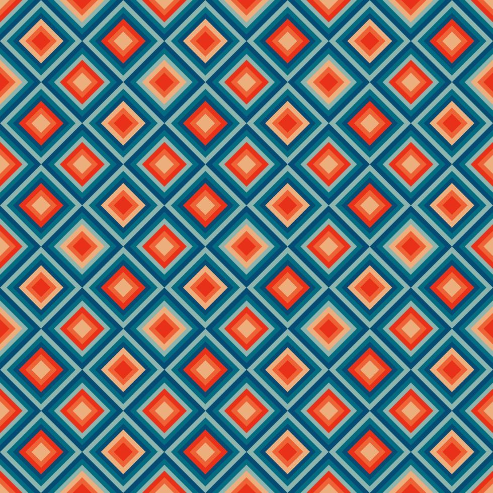 wijnoogst esthetiek patroon met driehoeken in de stijl van de jaren 70 en 60 vector