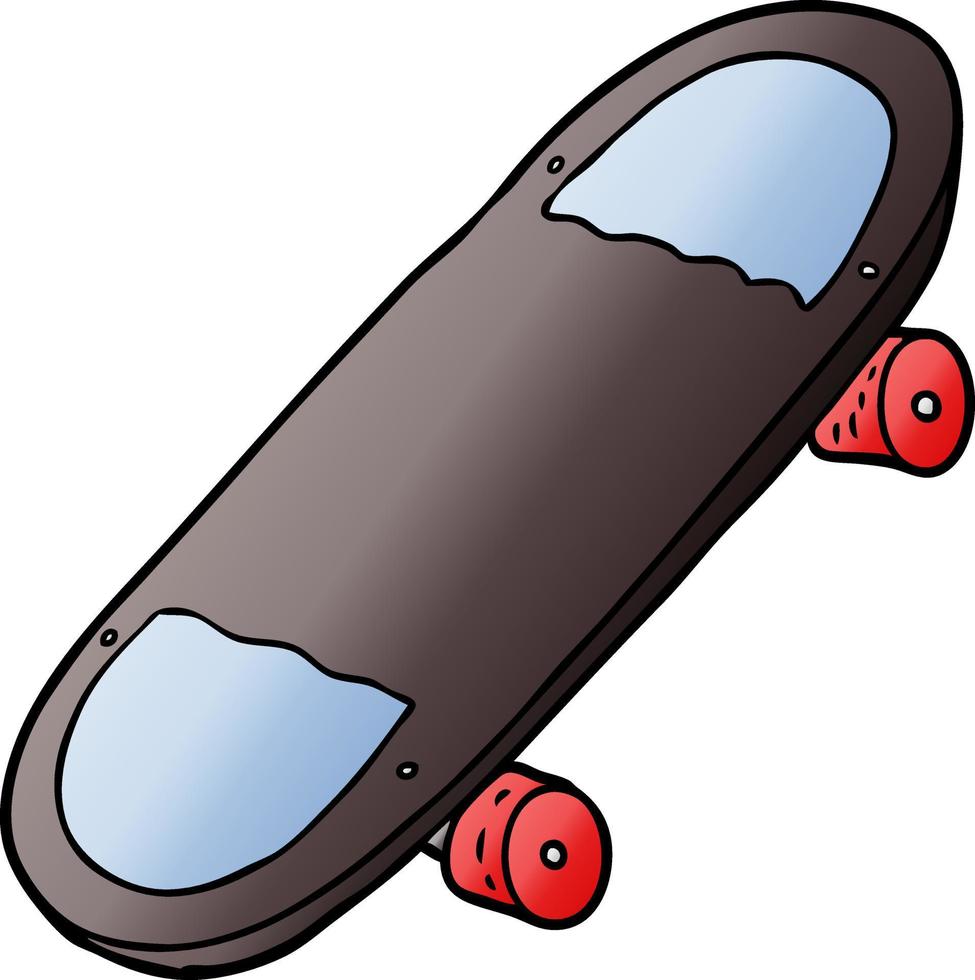 tekenfilm skateboard icoon vector