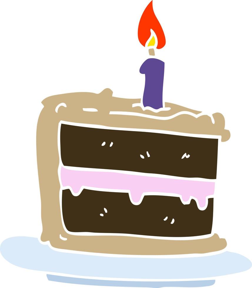 tekenfilm tekening verjaardag taart vector