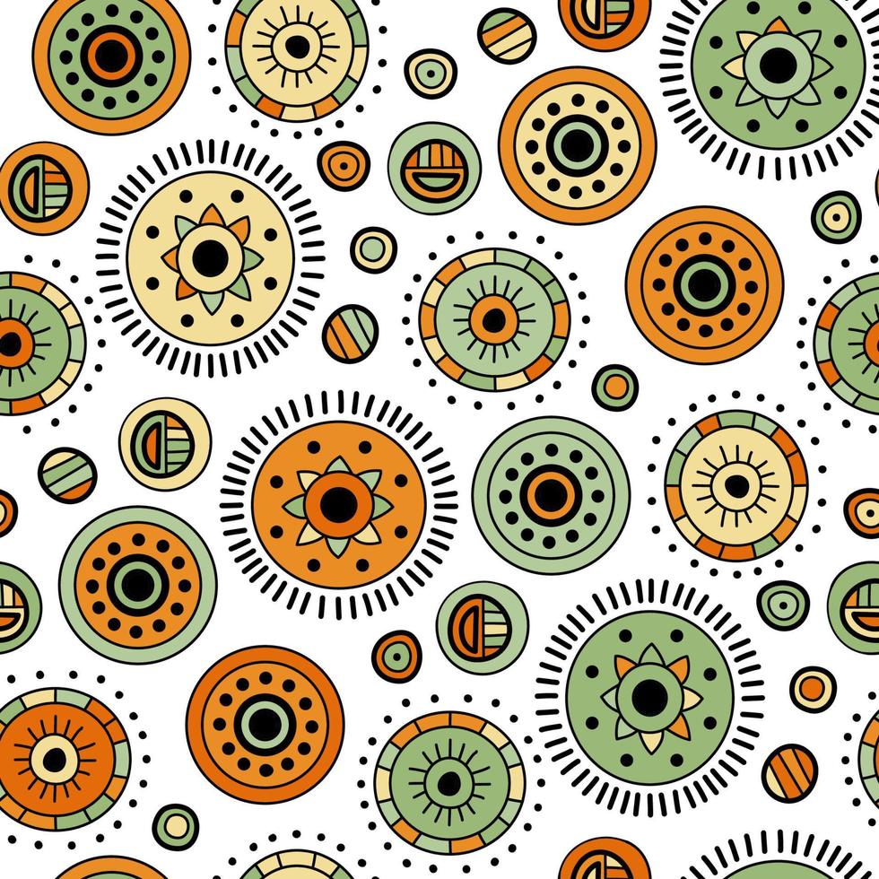mandala abstract vector etnisch kunst. decoratief sier- naadloos patroon