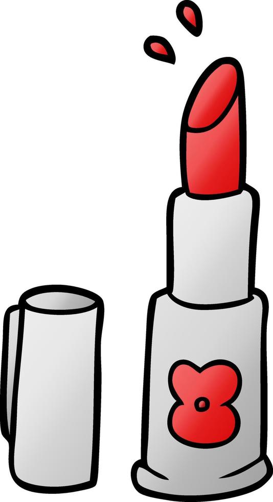 cartoon doodle lippenstift vector