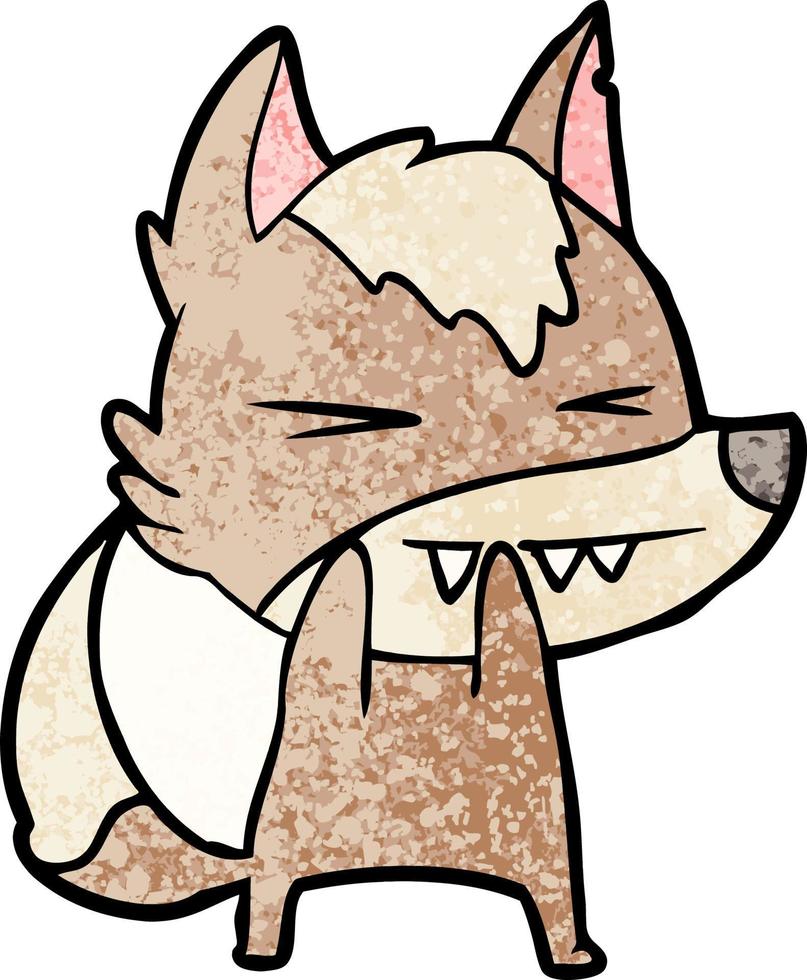 boos wolf tekenfilm vector