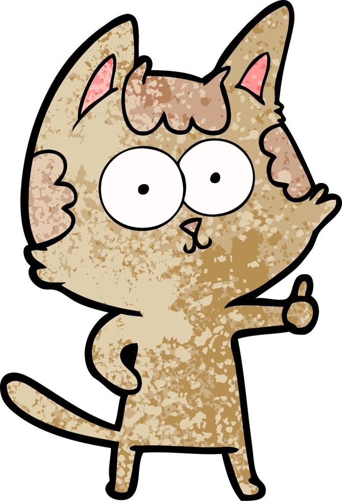 vrolijke cartoon kat vector