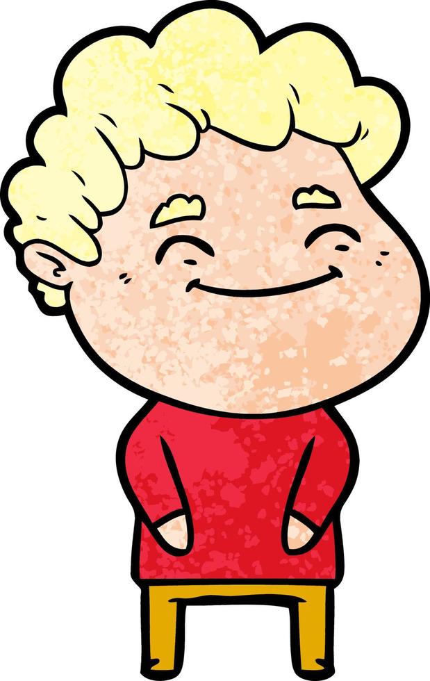 cartoon vriendelijke man vector