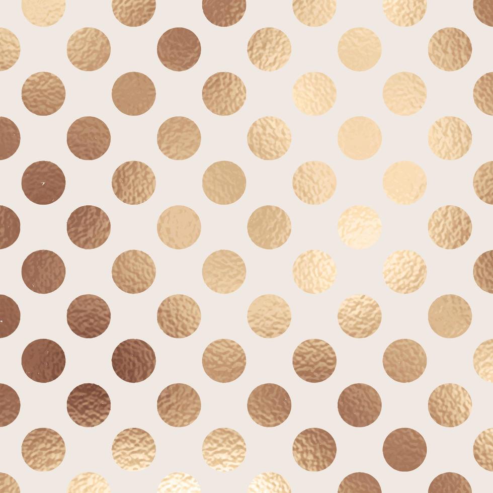 goud folie polka dot textuur achtergrond vector