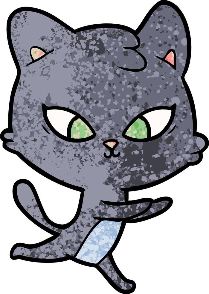 schattige cartoon kat vector