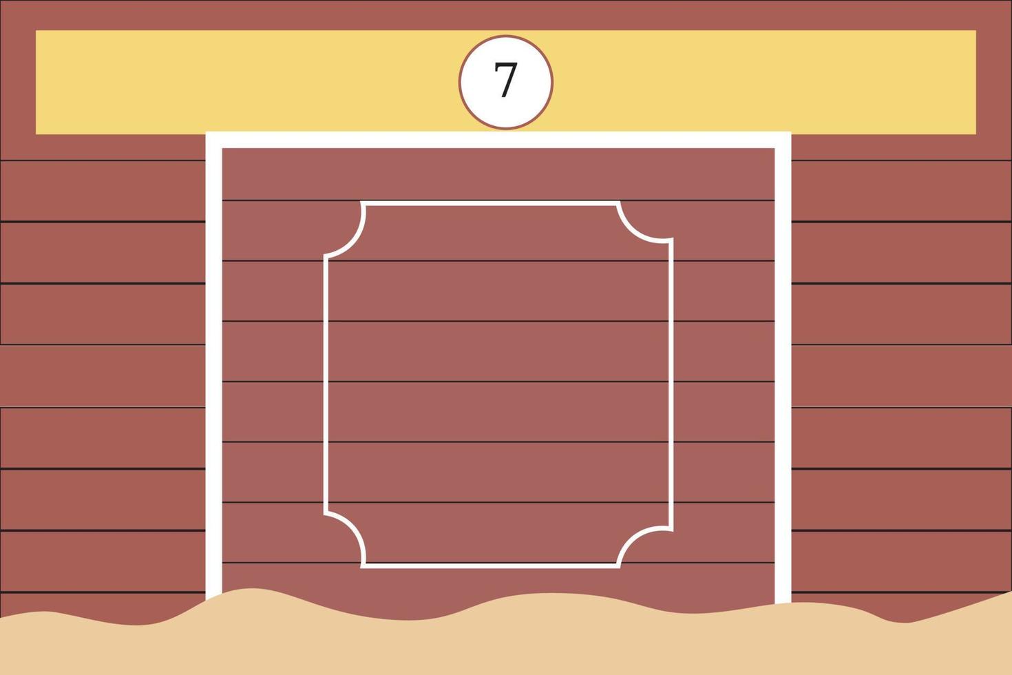 beeld van een burladero in de arena vector