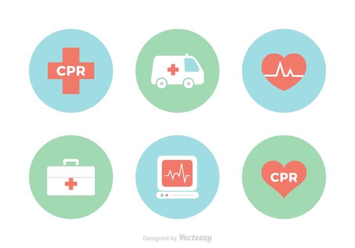 Gratis CPR-vector iconen vector