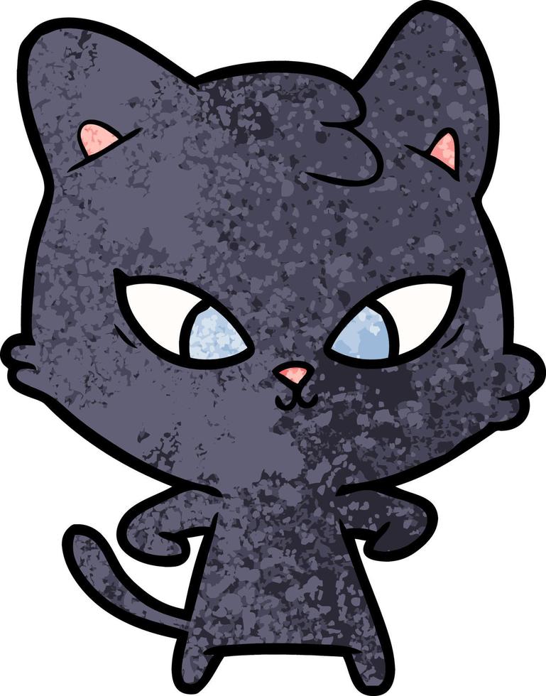 schattige cartoon kat vector