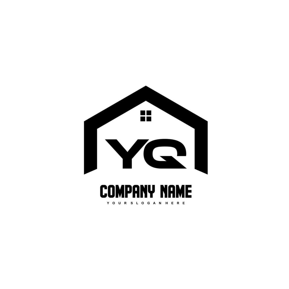 yq eerste brieven logo ontwerp vector voor bouw, huis, echt landgoed, gebouw, eigendom.