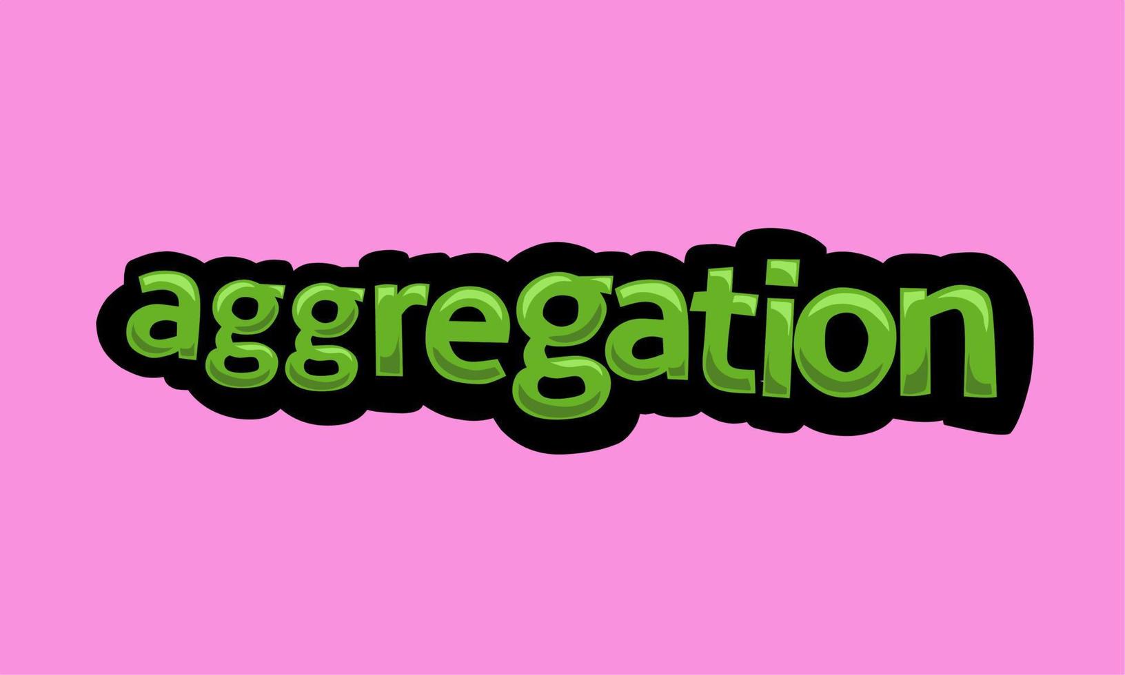 aggregatie schrijven vector ontwerp Aan een roze achtergrond
