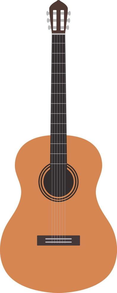 klassiek gitaar icoon, vlak illustratie vector