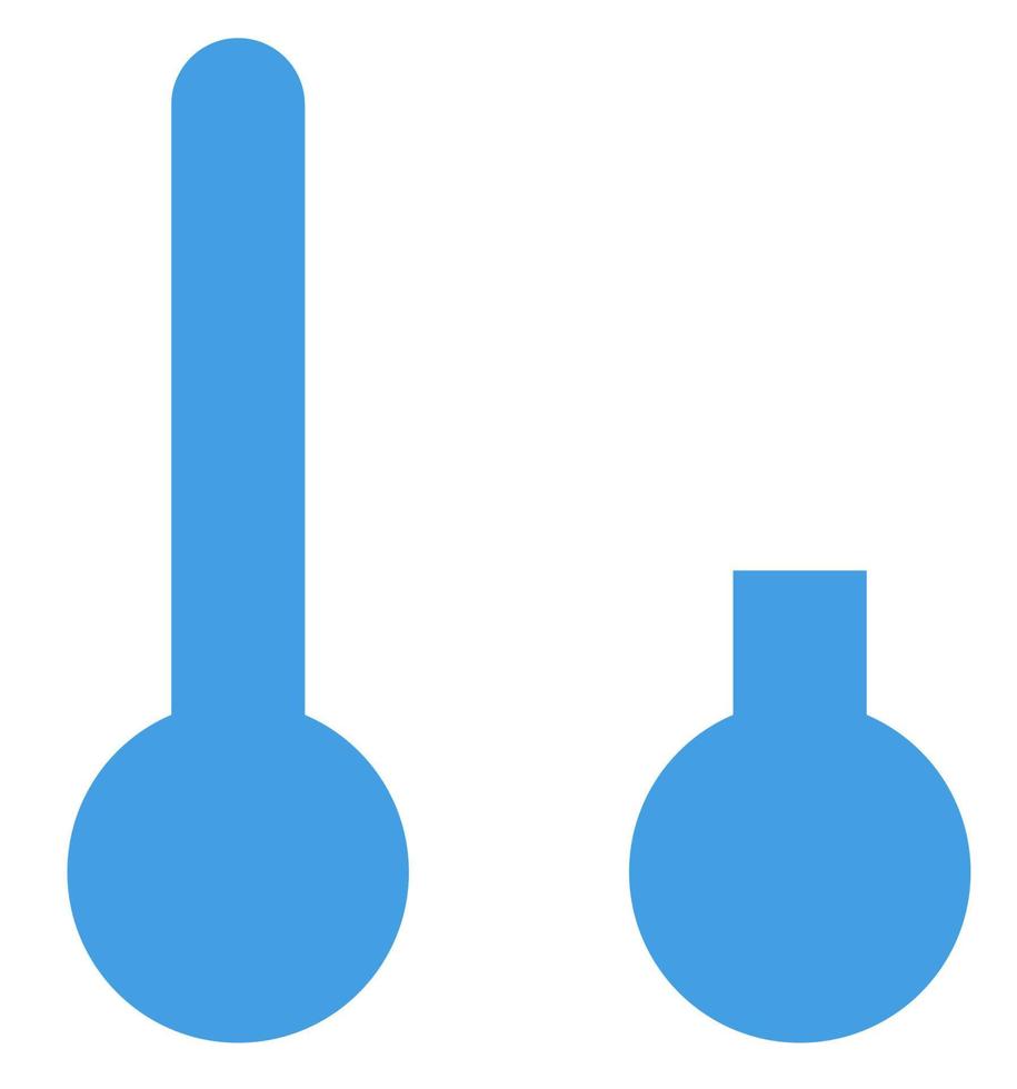 thermometer icoon, vlak illustratie vector