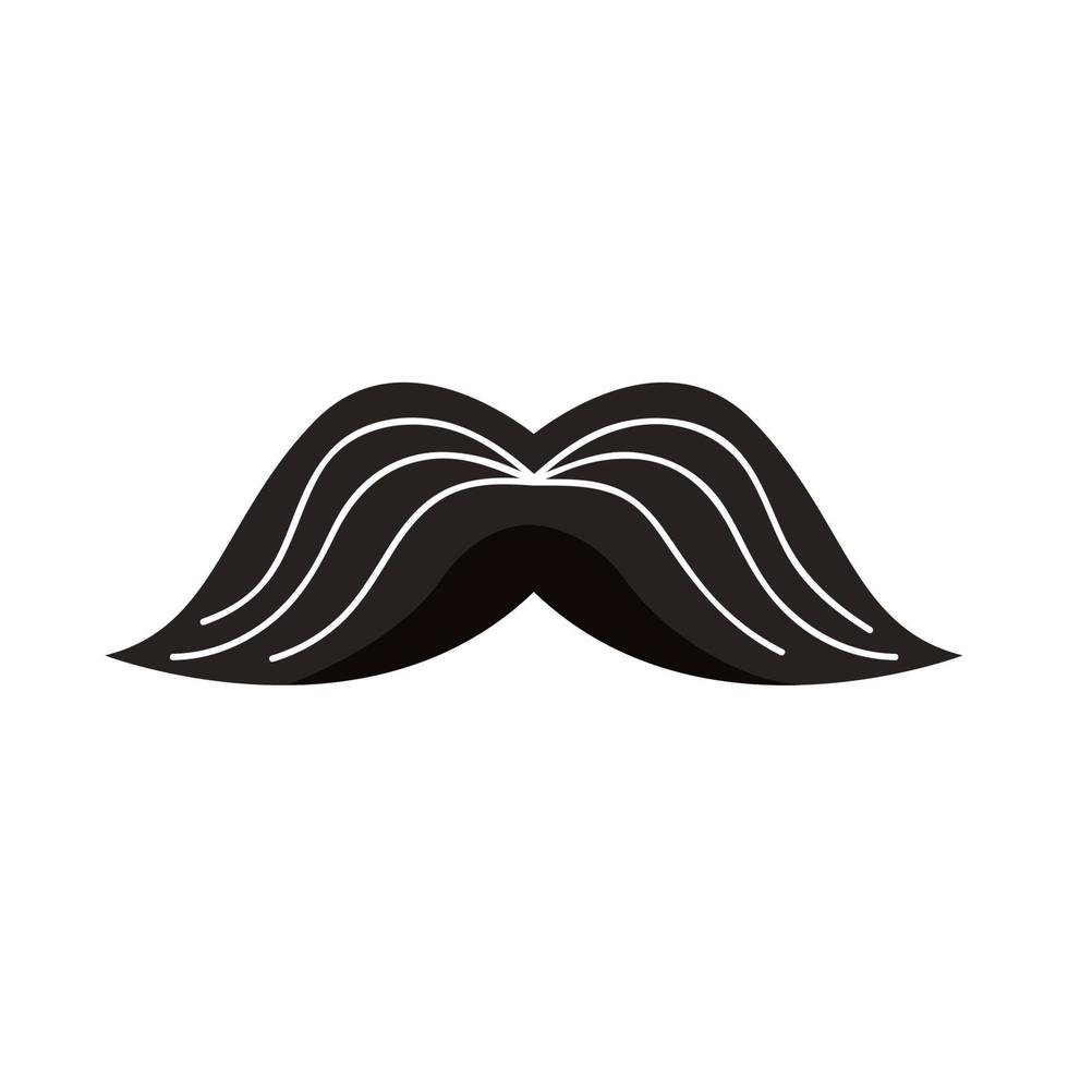 hipster stijl snor vector