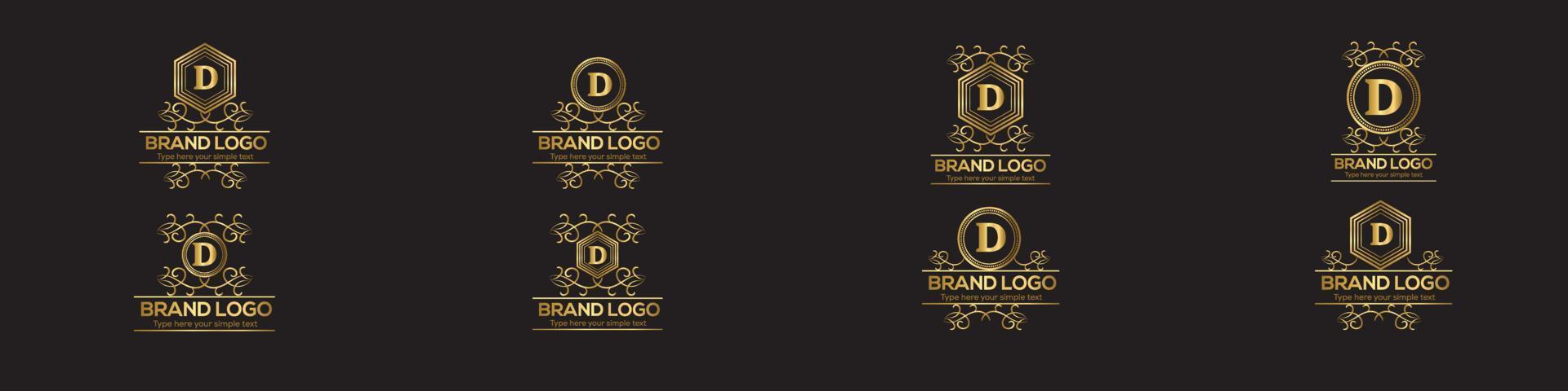 reeks van eerste brief luxe logo sjabloon in vector kunst voor restaurant, hotel, heraldisch, sieraden, mode, en andere vector illustratie.