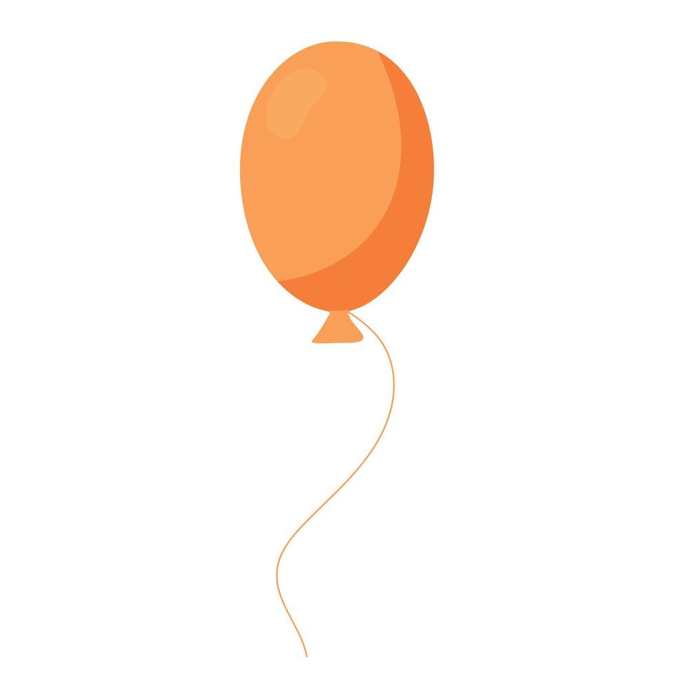 oranje lucht ballon vector