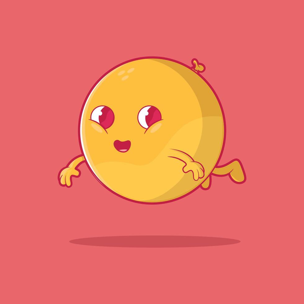 schattig emoji drijvend vector illustratie. sociaal media, grappig, communicatie ontwerp concept.