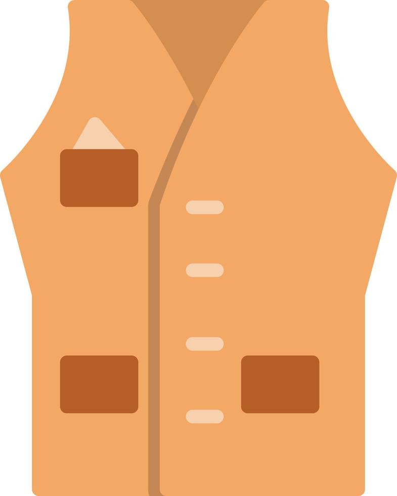 vest plat pictogram vector