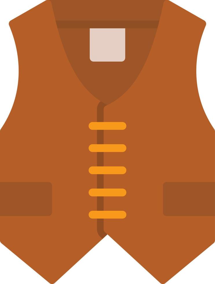 vest plat pictogram vector