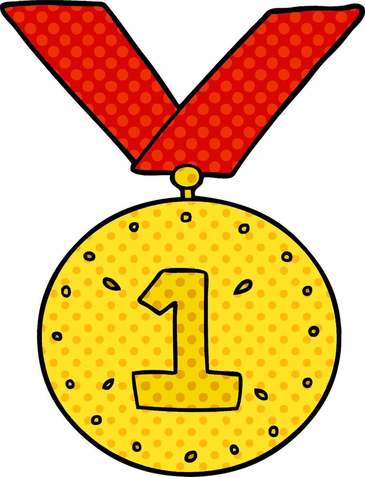 tekenfilm sport- medaille vector
