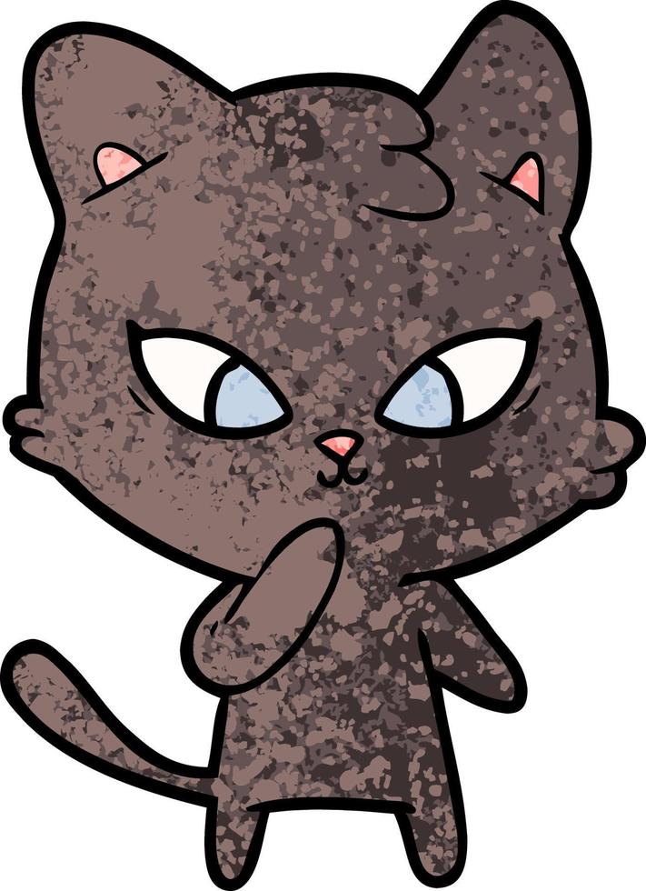 schattige cartoon kat vector