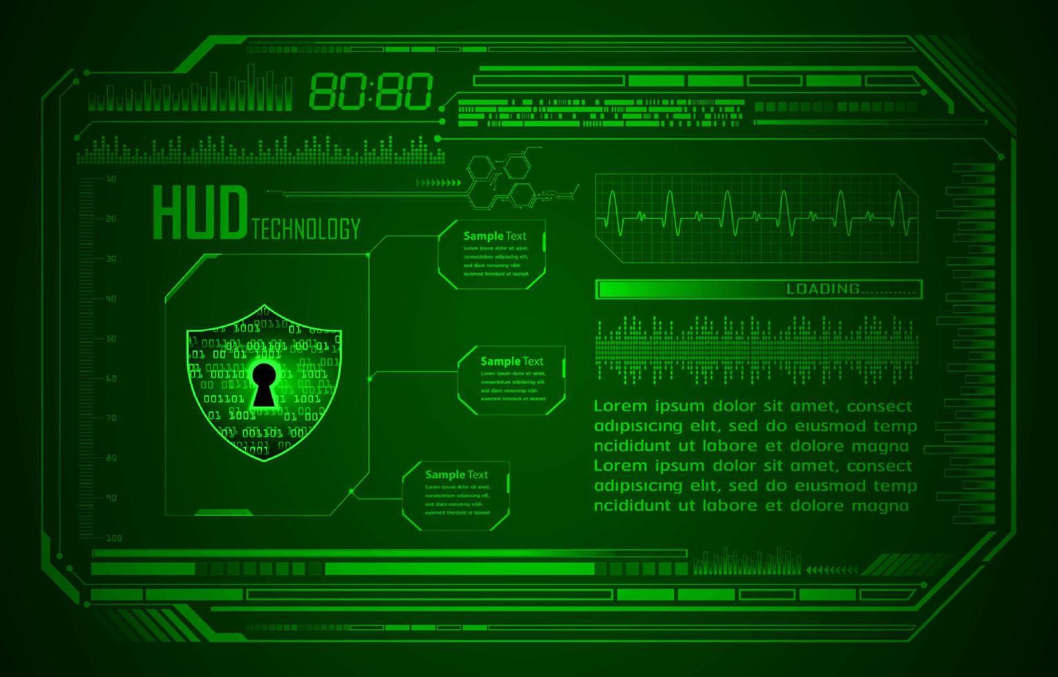 modern cyberveiligheid technologie achtergrond met hangslot vector