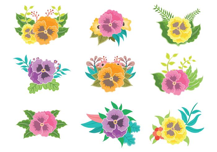 Gratis Pansy Pictogrammen Vector