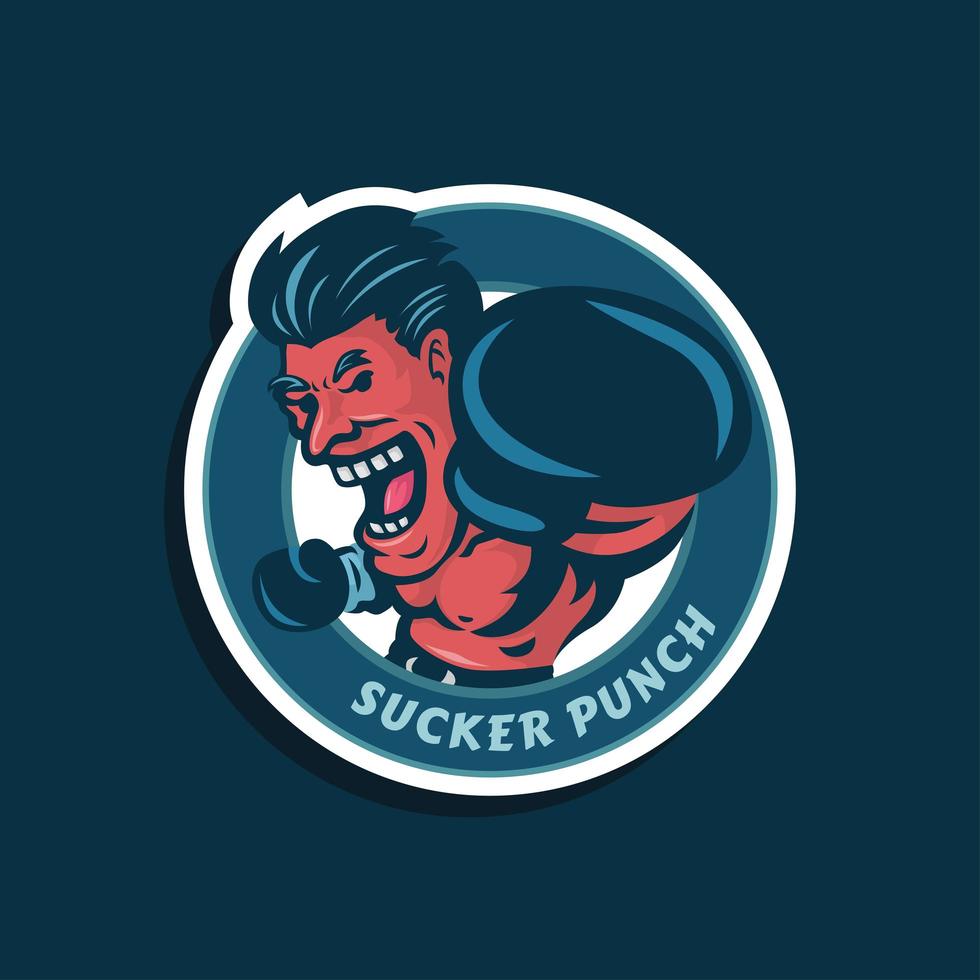 mensen sucker punch logo vector