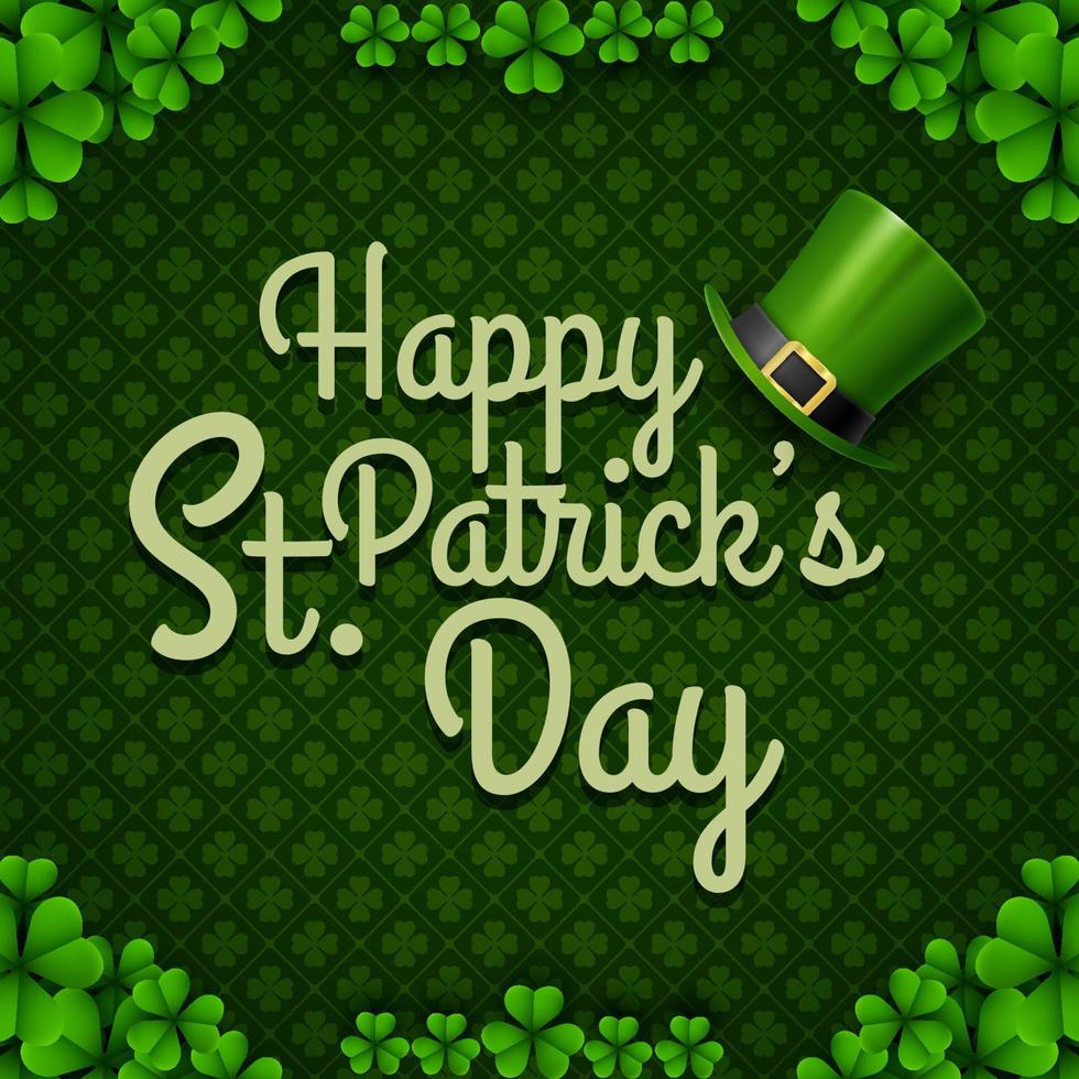 gelukkig st. patrick's day achtergrond vector