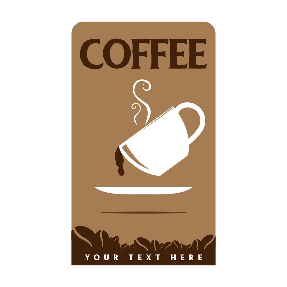 koffie logo vector