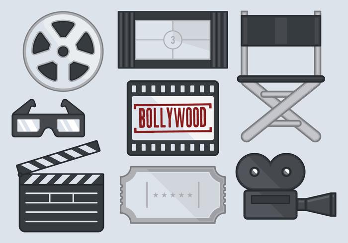 Bollywood film icoon vector
