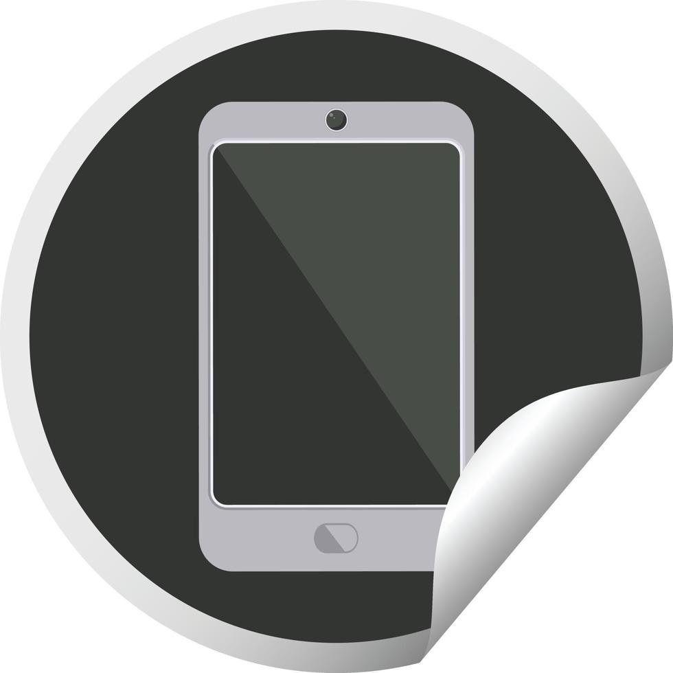 cel telefoon grafisch vector illustratie circulaire sticker