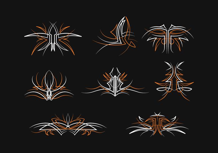 Gratis Pinstripes Vector Set