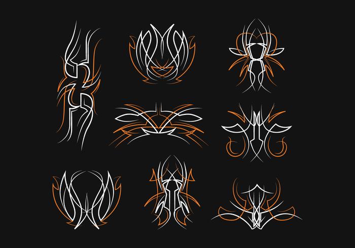 Gratis Pinstripes Vector Set