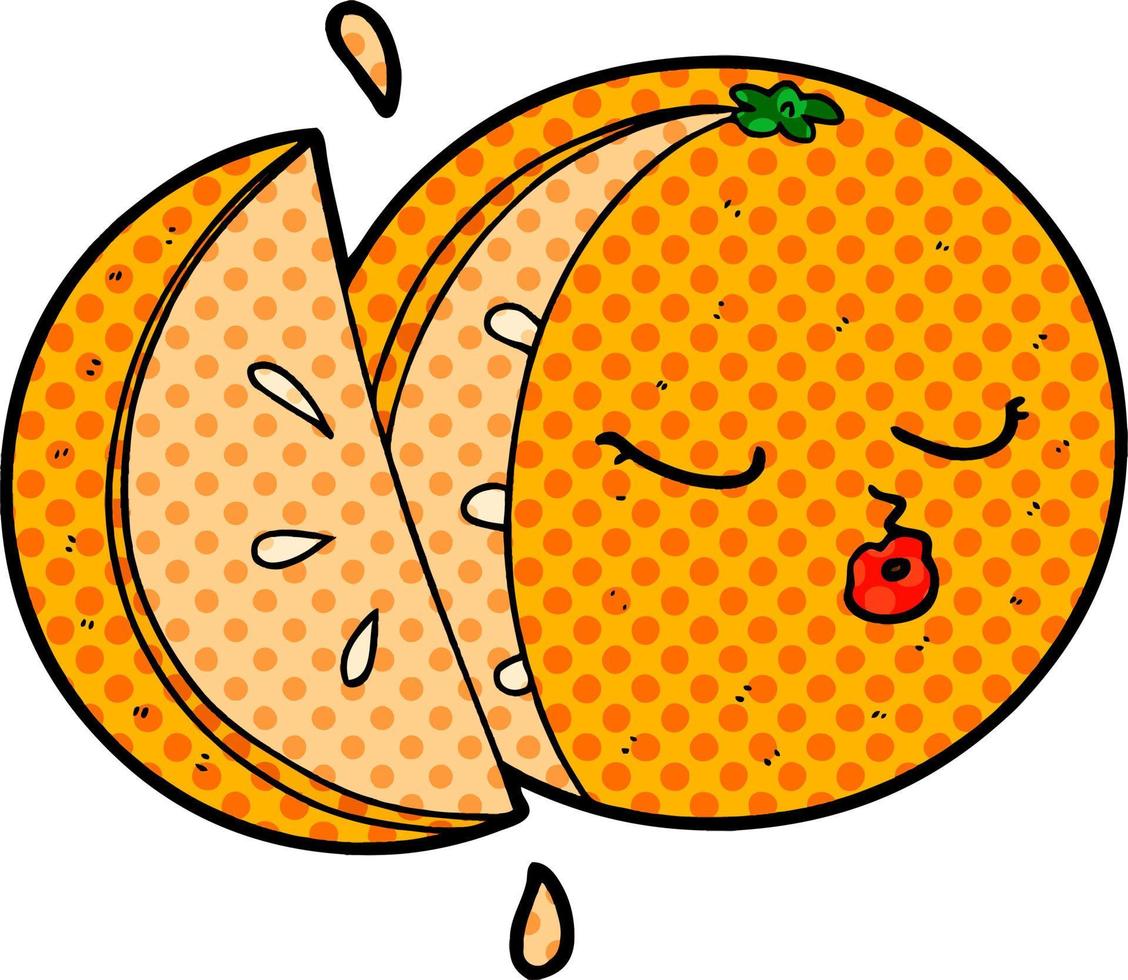 vector tekenfilm oranje