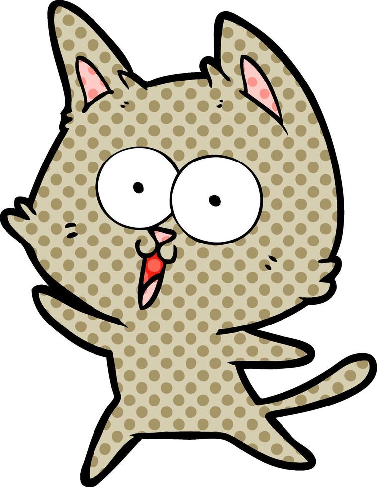 grappige cartoon kat vector