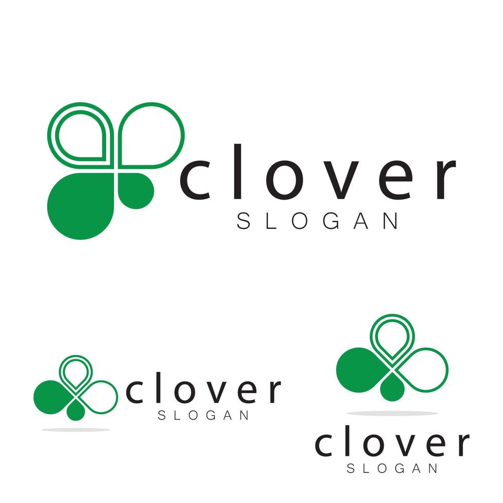 logo ontwerp inspiratie icoon illustratie sjabloon vector Klaver of moringa bladeren, voor natuurlijk Product ontwerp, Gezondheid, geneesmiddel, Klaver en moringa landbouw, geneeskrachtig capsules