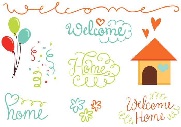 Gratis Welkom Home Vectors