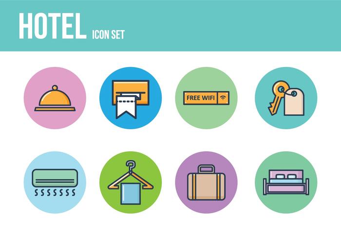 Gratis Hotel Pictogrammen vector