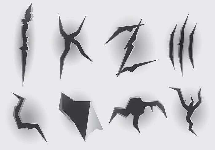 Vector Metalen Tear Icons Vector