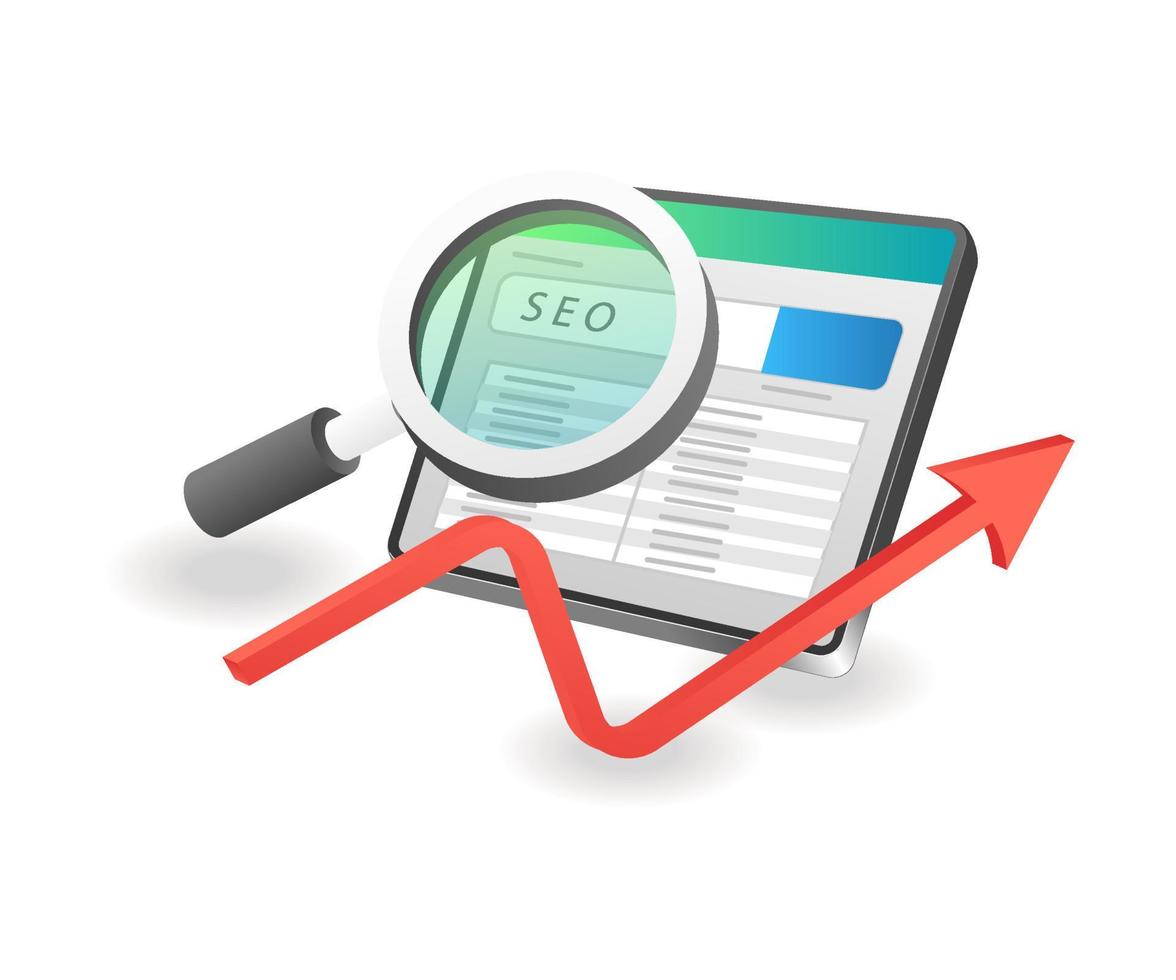 seo zoeken optimalisatie vector