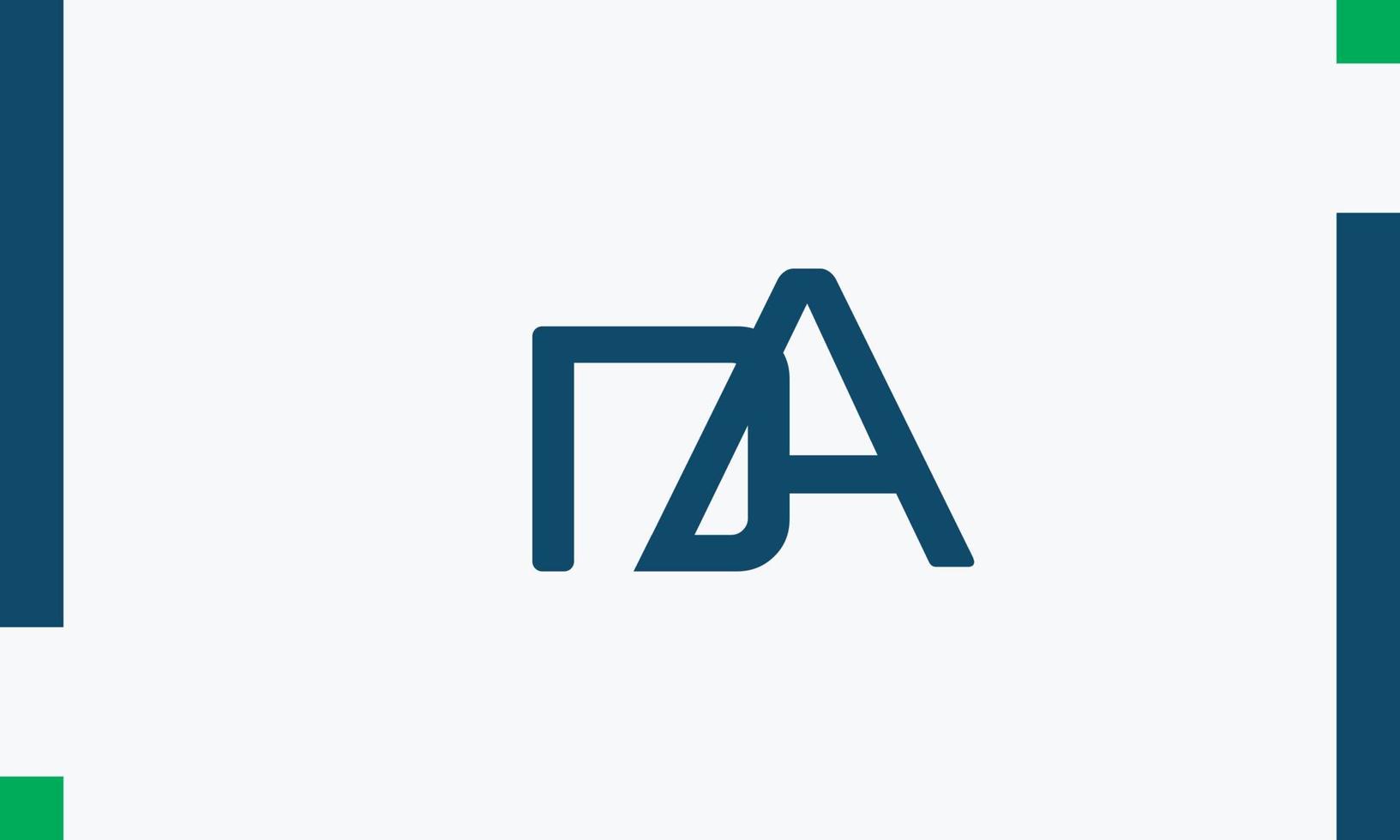 alfabet letters initialen monogram logo da, ad, d en a vector