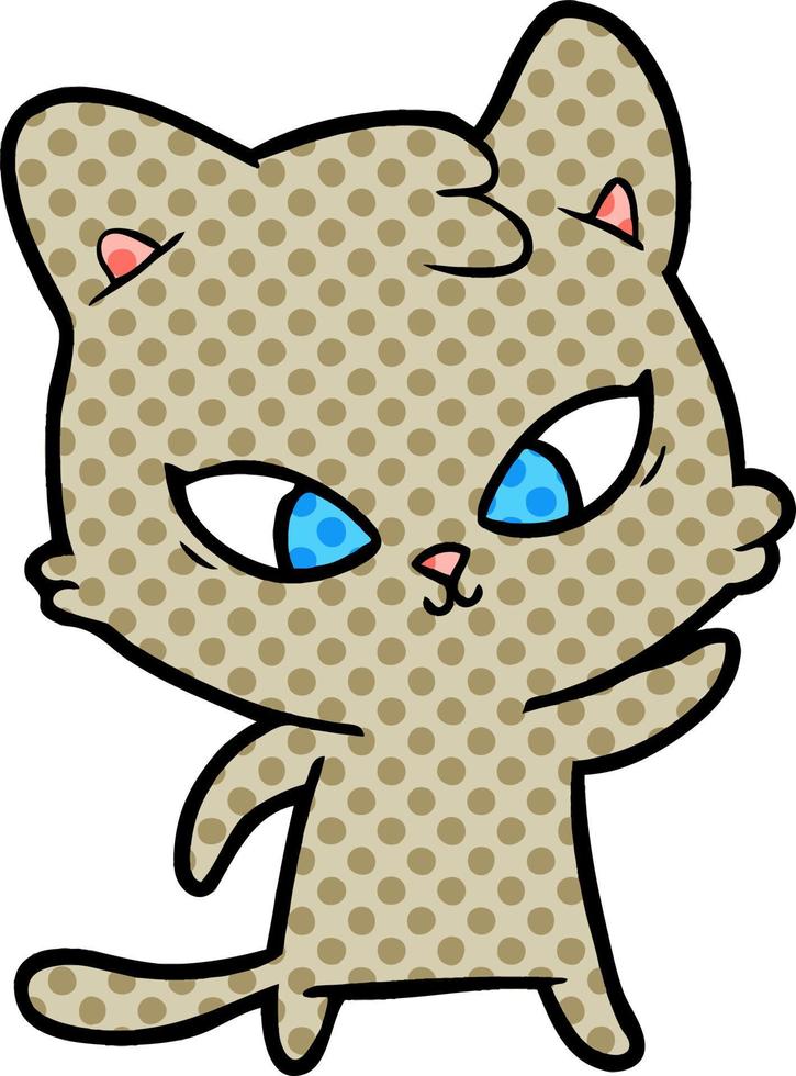 schattige cartoon kat vector