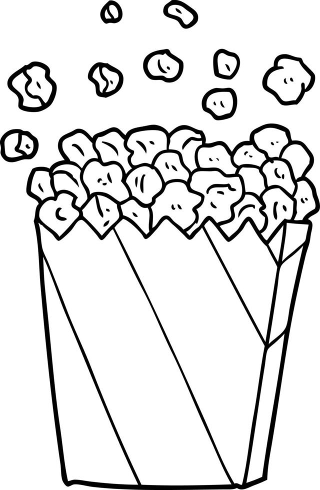 tekenfilm bioscoop popcorn vector