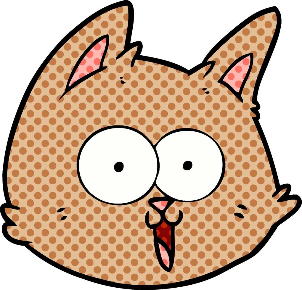 tekenfilm kat gezicht vector